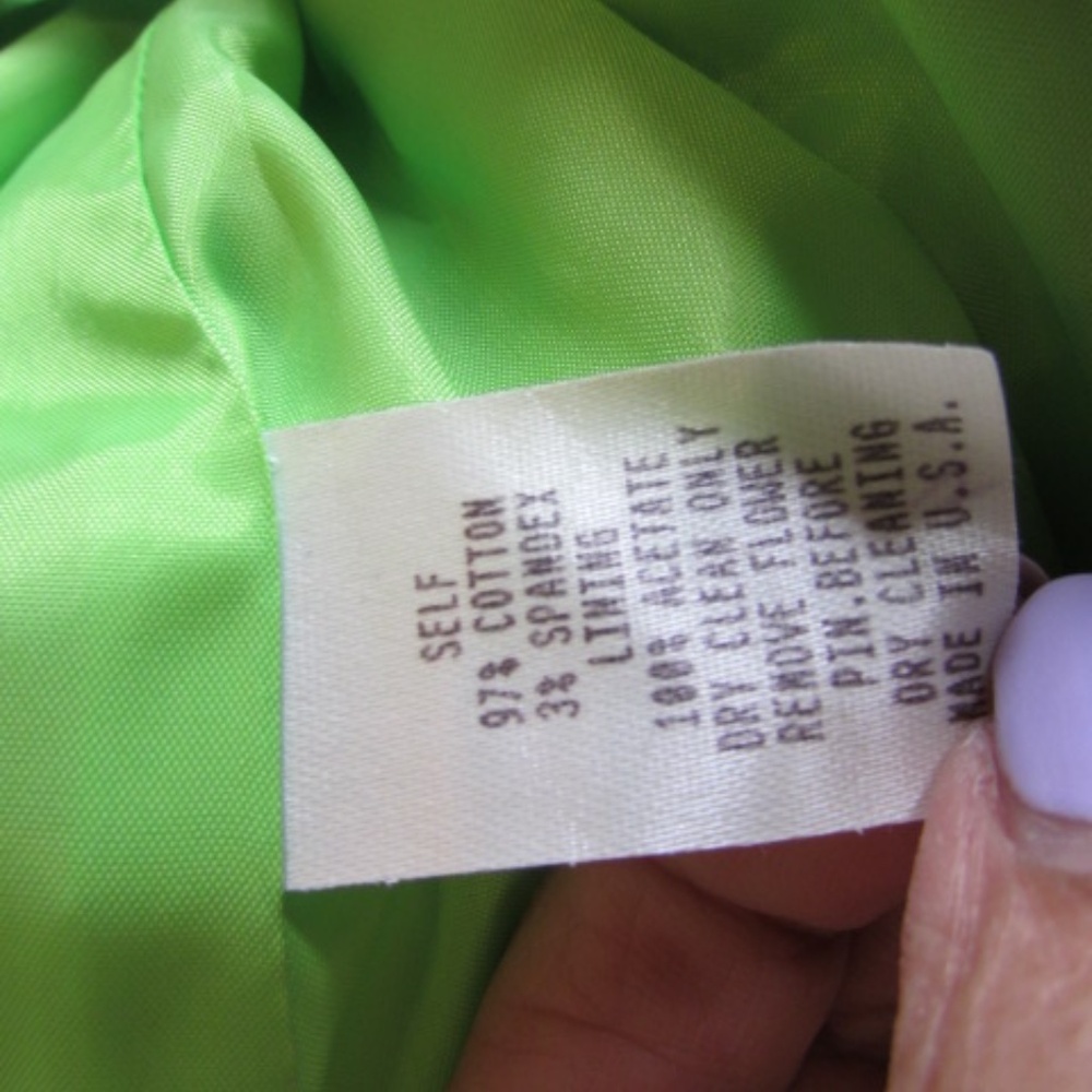 new NANETTE LAPORE floral green/pink crop front buttons Blazer Sz 4 - Picture 14 of 14